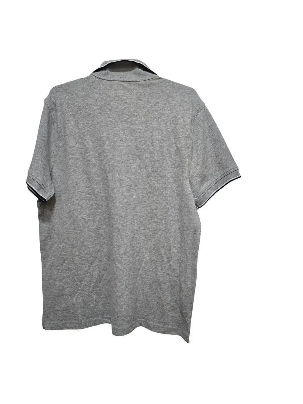 J.Crew Gray Stretch Pique Polo Shirt Mens Large Pocket